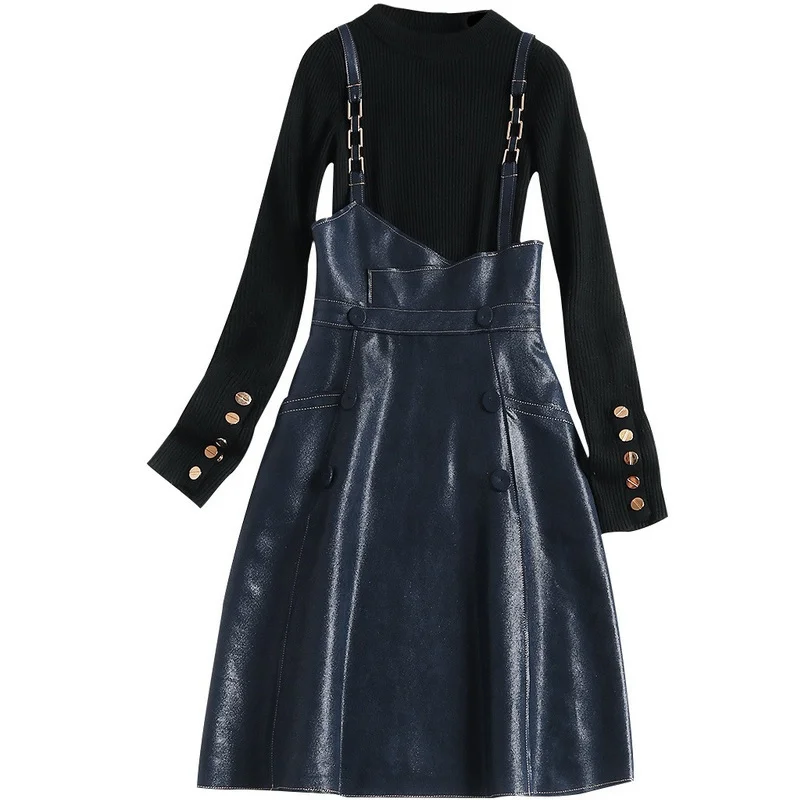 2021 Spring Women's Suspender Skirt Western Style Knitting Suit Two Piece Velvet Strap Skirt
2021 Spring Women's Suspender Skirt Western Style Knitting Suit Two Piece Velvet Strap Skirt