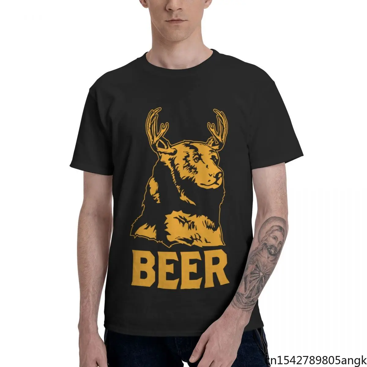 Bear + Deer = Beer Crewneck Men T-Shirts Short Sleeve Plus Size Classic Clothes
Bear + Deer = Beer Crewneck Men T-Shirts Short Sleeve Plus Size Classic Clothes