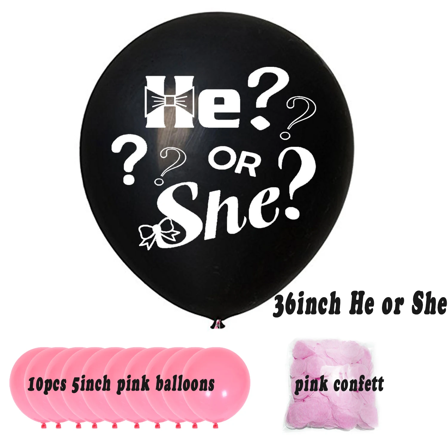 Шары воздушные 36 дюймов для мальчиков и девочек, шары черные из латекса с конфетти для вечеринки по половому восприятию, украшение для будущ... 
Шары воздушные 36 дюймов для мальчиков и девочек, шары черные из латекса с конфетти для вечеринки по половому восприятию, украшение для будущ...