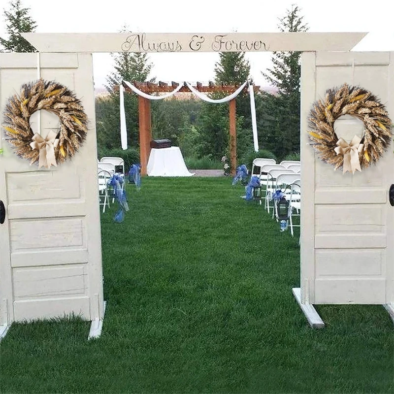 Front Door Wreath Harvest Wheat Ears Grain Garland for Wedding Wall Home Farmhouse Thanksgiving Decor
Front Door Wreath Harvest Wheat Ears Grain Garland for Wedding Wall Home Farmhouse Thanksgiving Decor