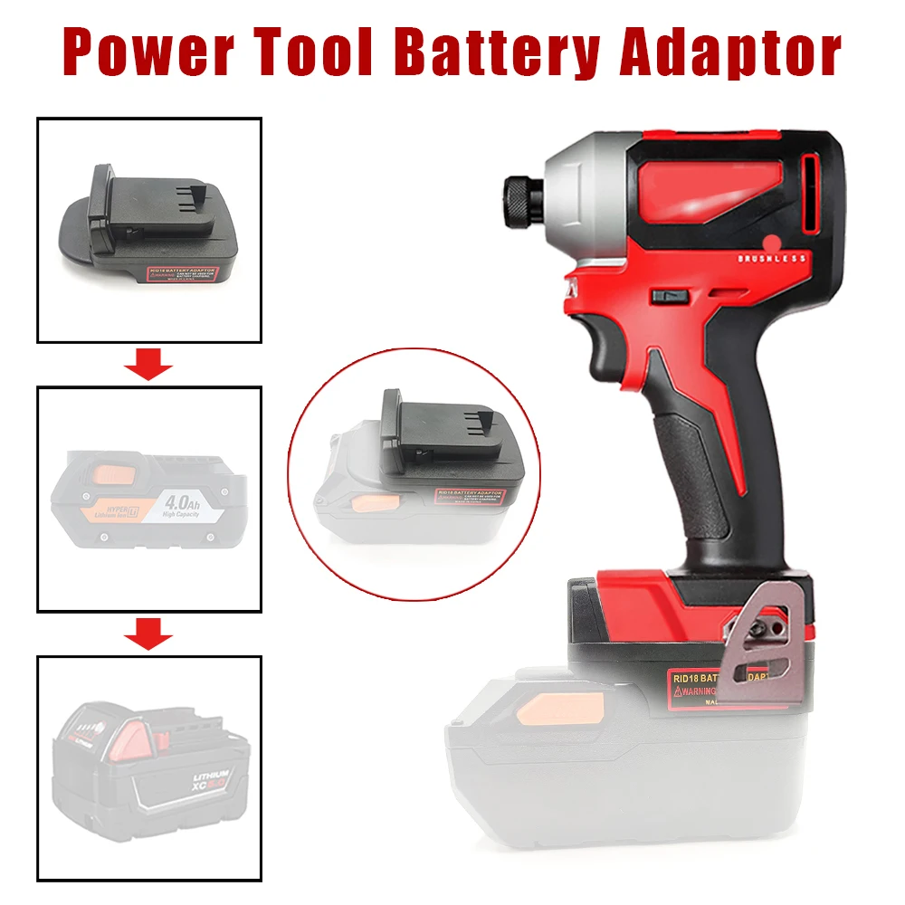 

ARB18MWL Adapter Converter Can Use For Aeg RidGid 18V Li-ion Battery on For Milwaukee 18V M18 Lithium Electrical Power Tool