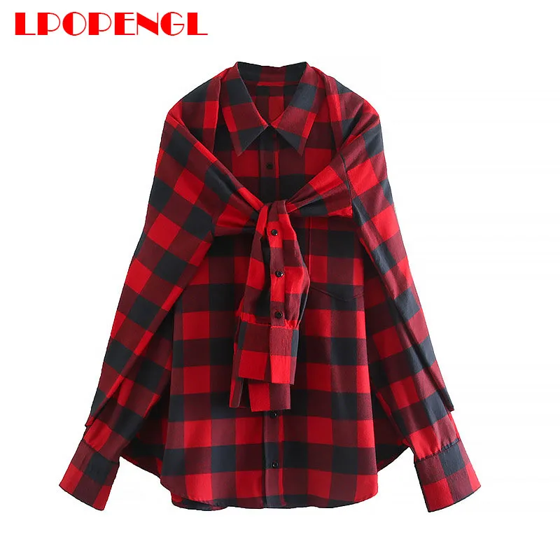 

Spring Autumn Ladies Pullover Jacket 2021 Fashion Wild Loose Street Style Conventional Lapel Jacket Single Row Long Sleeves