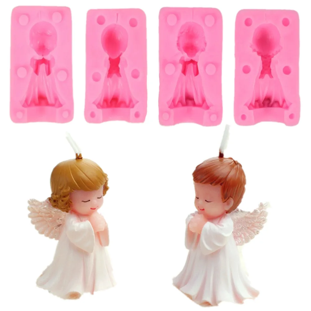 3D angel girl/boy chocolate fudge silicone mold DIY candle handmade soap mold resin mould baking cake decorating tools 7.5*6cm
3D angel girl/boy chocolate fudge silicone mold DIY candle handmade soap mold resin mould baking cake decorating tools 7.5*6cm