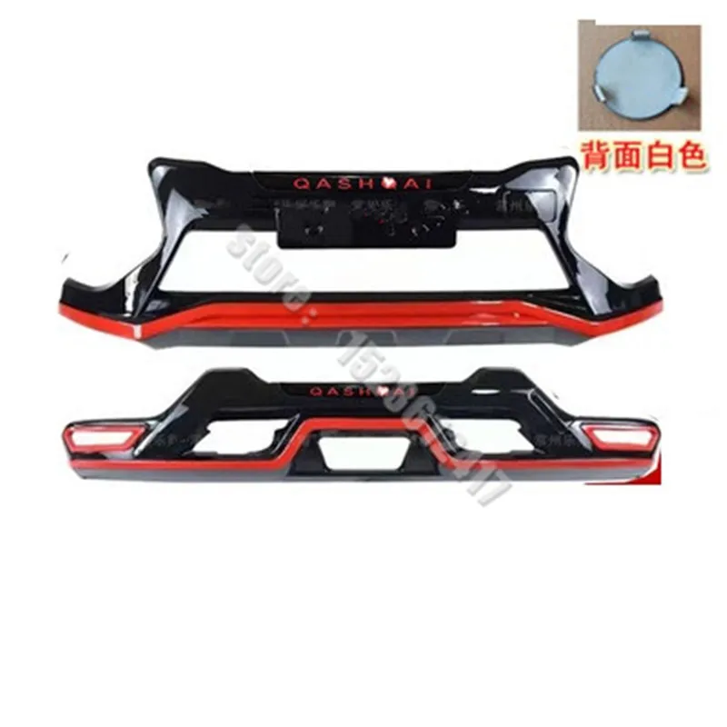 

for Nissan Qashqai j11 2016-2021 ABS Chrome Front+Rear bumper cover trim Protective bumper Car styling