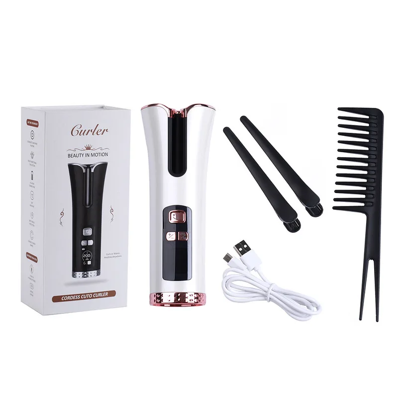 USB Rechargeable Hair Curler Ten Step Hair Curler iron LCD Display Ceramic Curly Rotating Curler styler
USB Rechargeable Hair Curler Ten Step Hair Curler iron LCD Display Ceramic Curly Rotating Curler styler