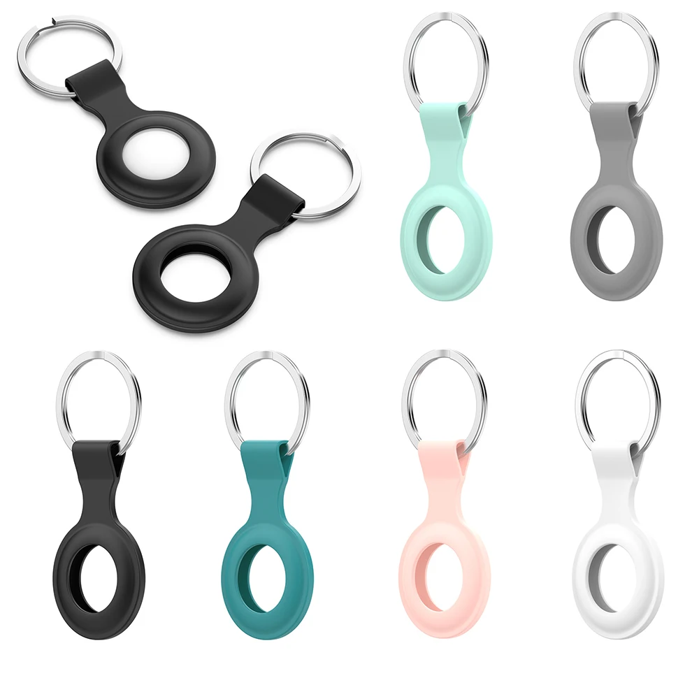 For Apple Airtags Tracking Device Silicone Protective Case Locator Tracker Anti-lost Shell with Metal Ring Keychain Sleeve
For Apple Airtags Tracking Device Silicone Protective Case Locator Tracker Anti-lost Shell with Metal Ring Keychain Sleeve