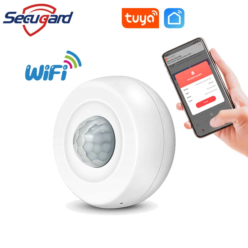 SECUGARD WiFi Ceiling Detector Infrared Motion Sensor Tuya Smart Life APP Remotely Push Alarm Message PIR Home Burglar Alarm
SECUGARD WiFi Ceiling Detector Infrared Motion Sensor Tuya Smart Life APP Remotely Push Alarm Message PIR Home Burglar Alarm