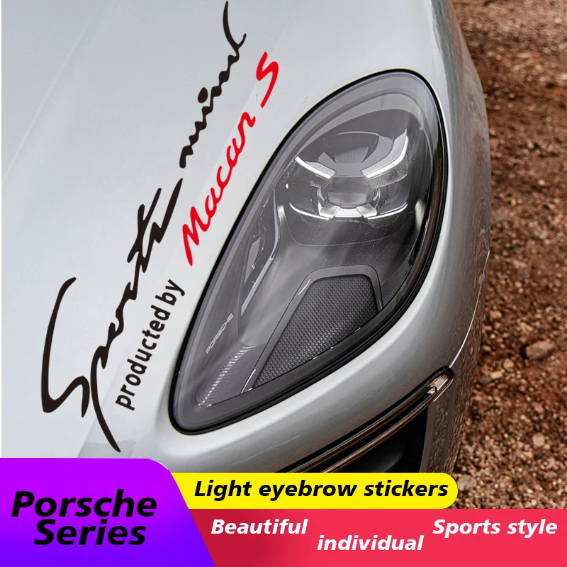 

Car Lamp Eyebrow Sticker porsche panameraturboS GTS 4S MacanturboS cayenneGTS turboS Motorsport Stylish Decal