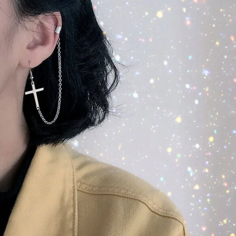 Серьги из нержавеющей стали в стиле панк, серебристого цвета
Серьги из нержавеющей стали в стиле панк, серебристого цвета