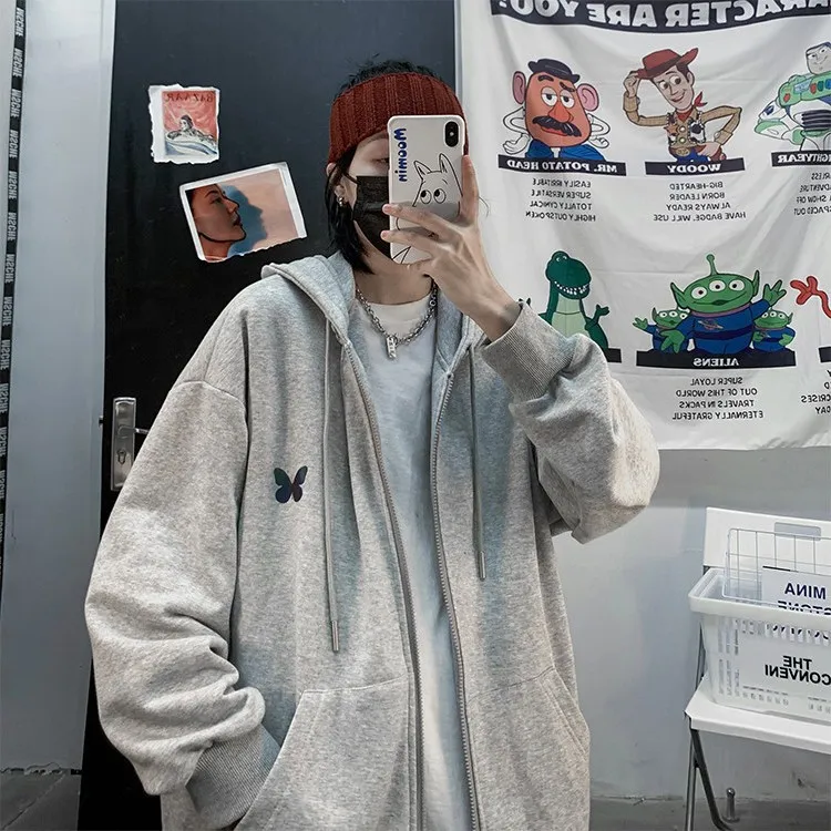 Свитшоты в стиле Харадзюку на молнии, женские толстовки, Корейская тонкая одежда большого размера d, свободная повседневная Однотонная руба...
Свитшоты в стиле Харадзюку на молнии, женские толстовки, Корейская тонкая одежда большого размера d, свободная повседневная Однотонная руба...