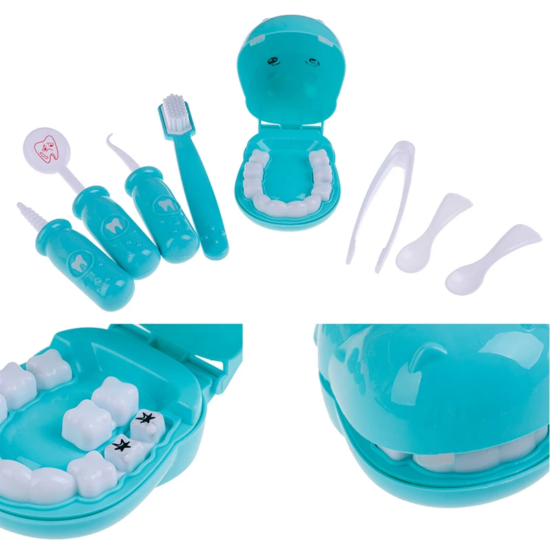 9PCS/Set Pretend Play Dentist Check Teeth Model Medical Kit Role Learing Toy | Игрушки и хобби