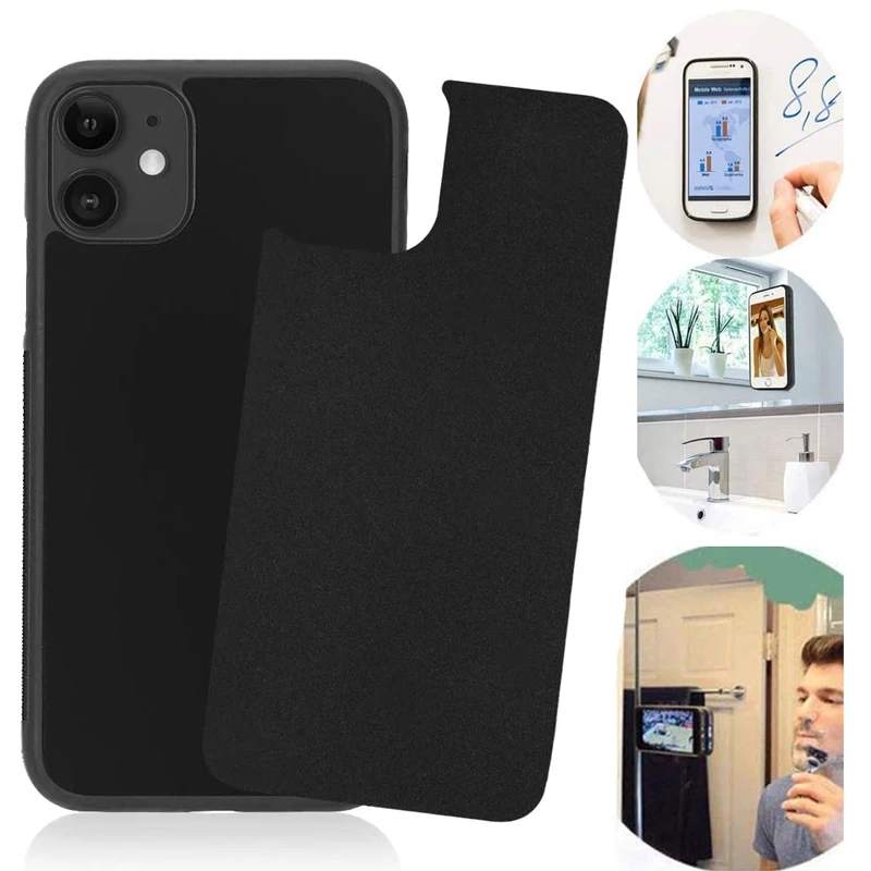 

Anti Gravity Case For iPhone 13 12 11 Pro XS Max XR X 8 7 14 Antigravity TPU Frame Magical Nano Suction Capa Adsorbed Car Case