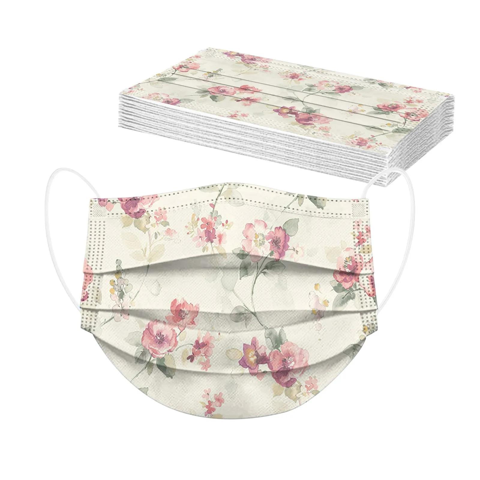 Mixed Adult Mask Women Flower Print Disposable Face Mask Breathable Mouth Masks Industrial 3ply Ear Loop Cubrebocas 50-100pcs
Mixed Adult Mask Women Flower Print Disposable Face Mask Breathable Mouth Masks Industrial 3ply Ear Loop Cubrebocas 50-100pcs