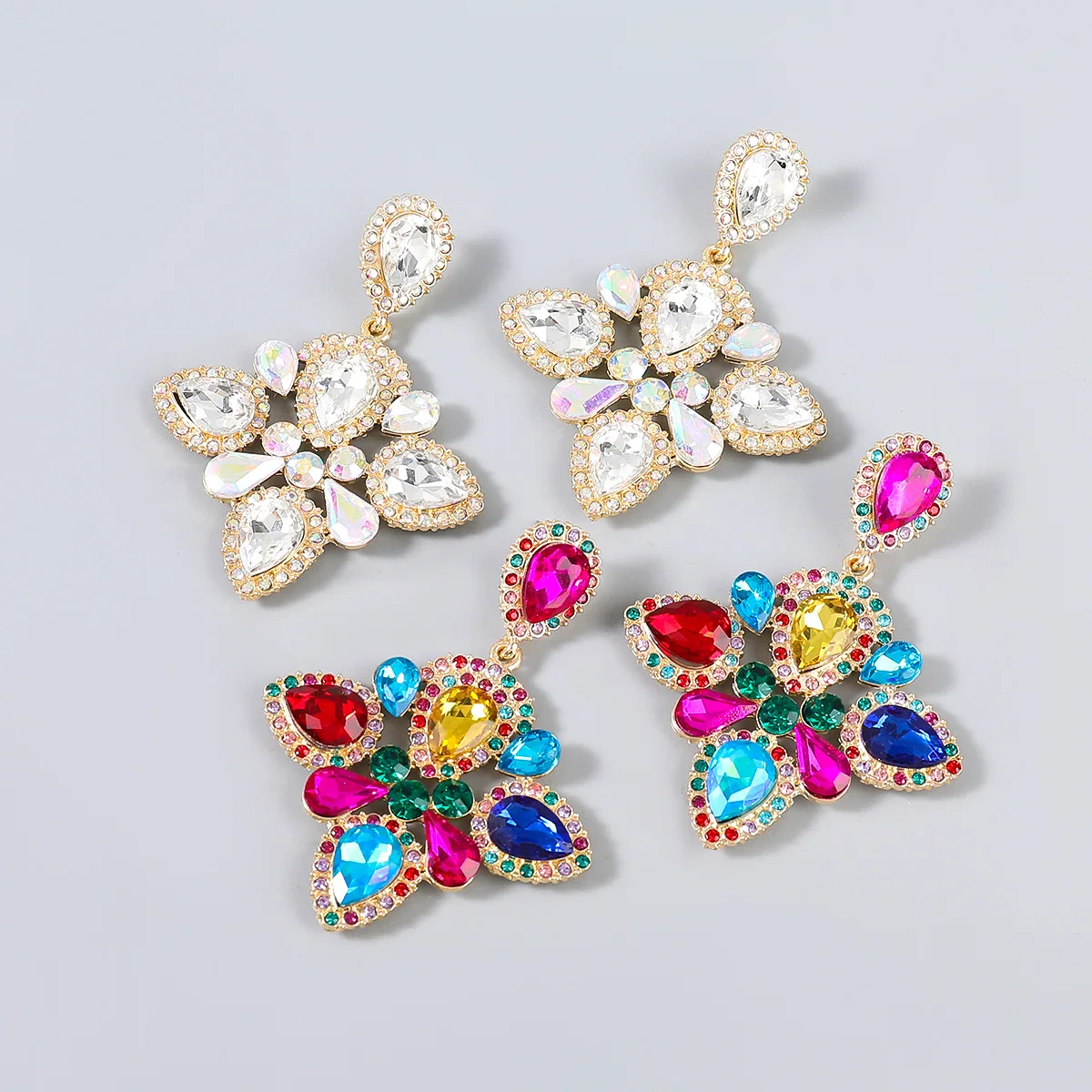

Multicolor Luxury Women Drop Earrings Fashion Delicate Statement Dangle Earrings High Quality Wedding Party Bijoux Jewelry HT152