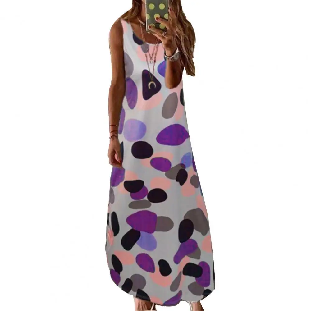 Plus Size Women Dress Printed Elegant Office Dresses Summer Sleeveless Loose Polka Dot A-Line Maxi Dress Dating
Plus Size Women Dress Printed Elegant Office Dresses Summer Sleeveless Loose Polka Dot A-Line Maxi Dress Dating