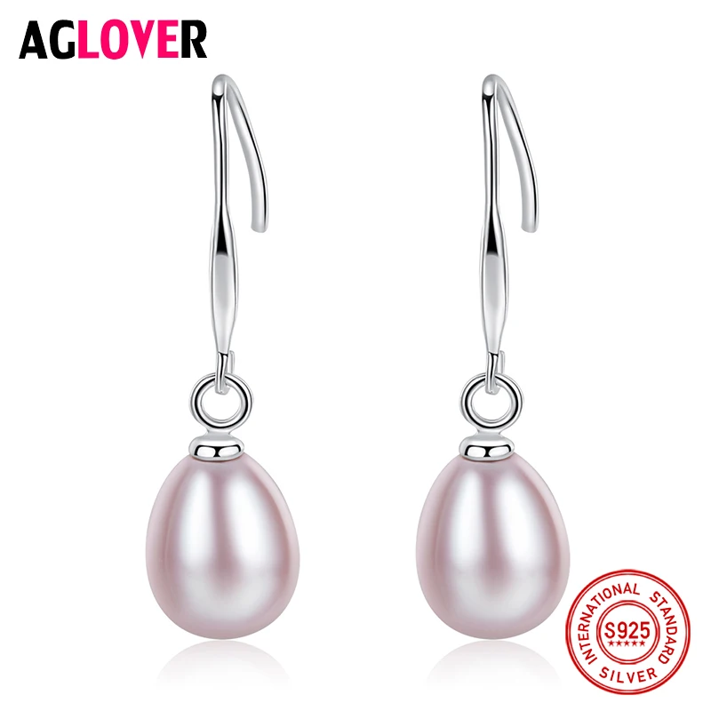 AGLOVER Free Shipping Drop Earrings Genuine Natural Freshwater Pearl Real 925 Silver Pearl Earrings For Women Jewelry Lady Gift
AGLOVER Free Shipping Drop Earrings Genuine Natural Freshwater Pearl Real 925 Silver Pearl Earrings For Women Jewelry Lady Gift