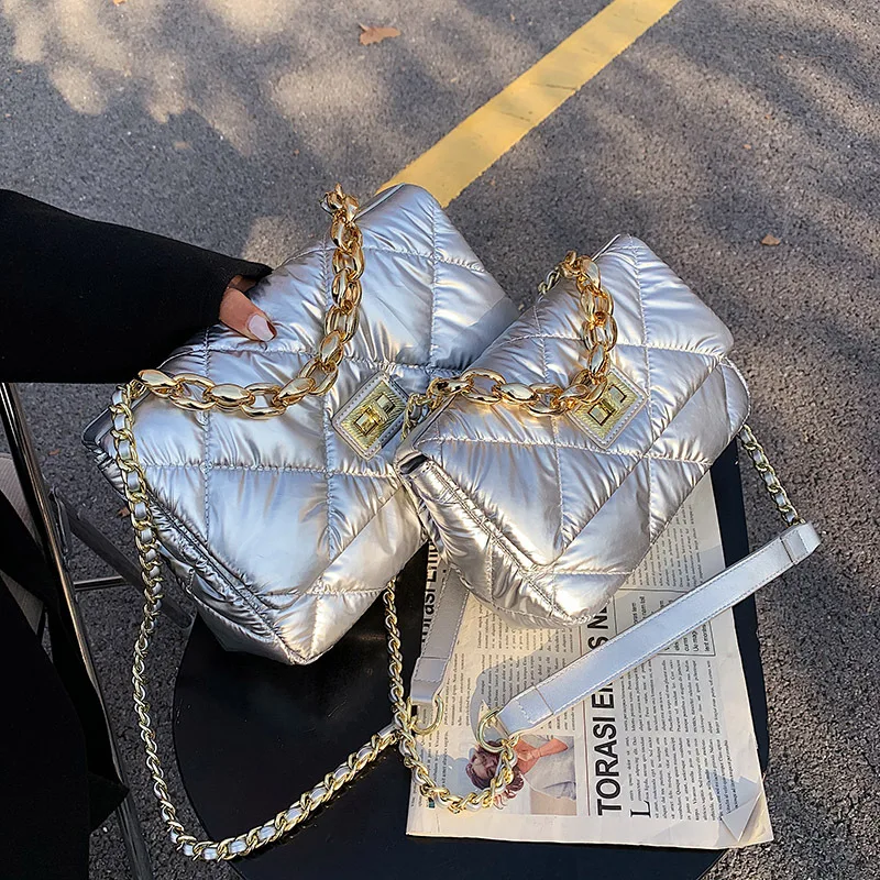 PU Leather Women Designer Handbags 2021 Girl Shopper Bag Fashion Casual Solid Color Diamond Lattice Chain Down Bag Crossbody Bag
PU Leather Women Designer Handbags 2021 Girl Shopper Bag Fashion Casual Solid Color Diamond Lattice Chain Down Bag Crossbody Bag