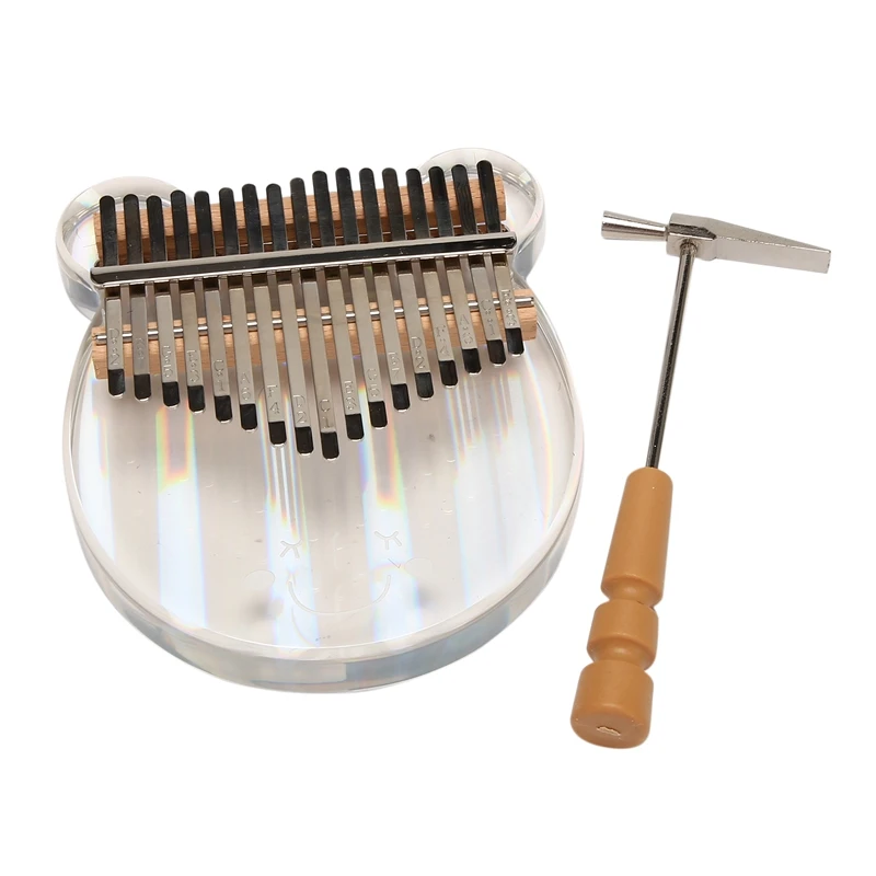 17 Keys Thumb Piano Portable Transparent Acrylic Mbira Wood Finger Piano for Kids Adult Beginners with Tuning Hammer
17 Keys Thumb Piano Portable Transparent Acrylic Mbira Wood Finger Piano for Kids Adult Beginners with Tuning Hammer