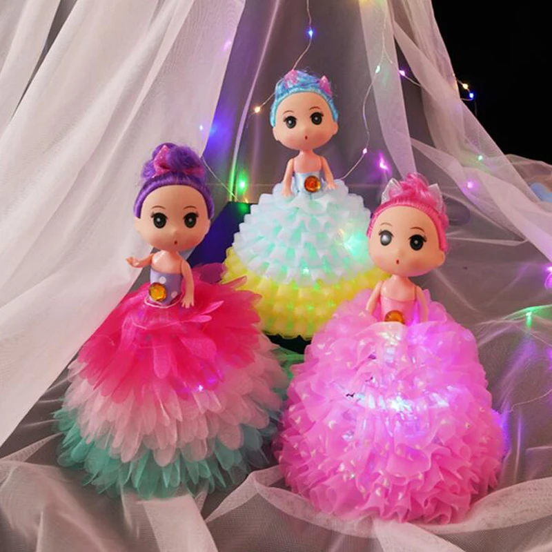 17CM Funny Toy Luminous Color Skirt Girl Night Light Doll Glowing Colorful Princess Led Light Toys Gift for Children Girls
17CM Funny Toy Luminous Color Skirt Girl Night Light Doll Glowing Colorful Princess Led Light Toys Gift for Children Girls
