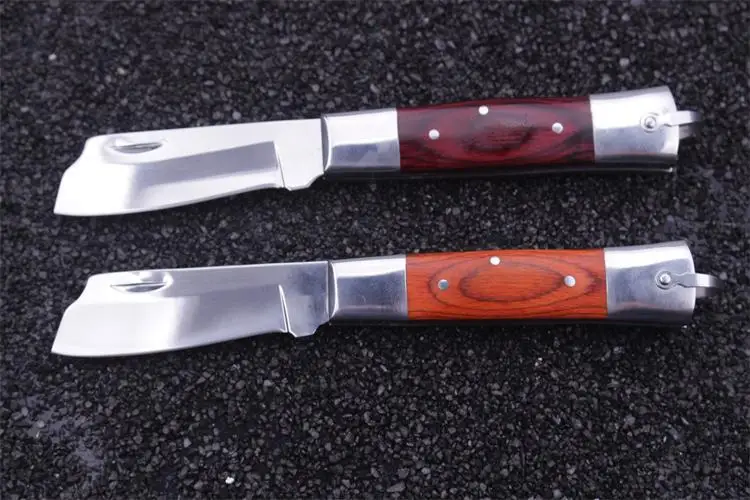 wood handle small pocket knife 3Cr13 steel outdoor camping high hardness multi-purpose folding knife survival 
wood handle small pocket knife 3Cr13 steel outdoor camping high hardness multi-purpose folding knife survival