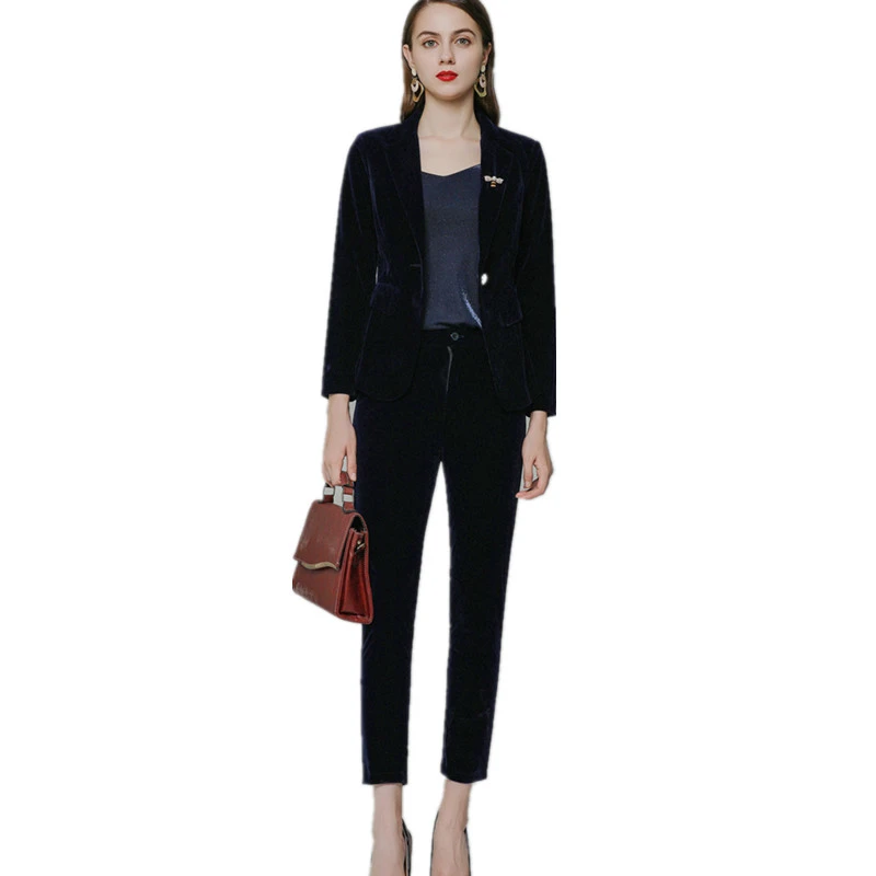 Pleuche Women Pantsuit Jacket Women Fashion Single Button Blazer Women Suits 2-piece Set Jacket Trousers Suits For Female
Pleuche Women Pantsuit Jacket Women Fashion Single Button Blazer Women Suits 2-piece Set Jacket Trousers Suits For Female