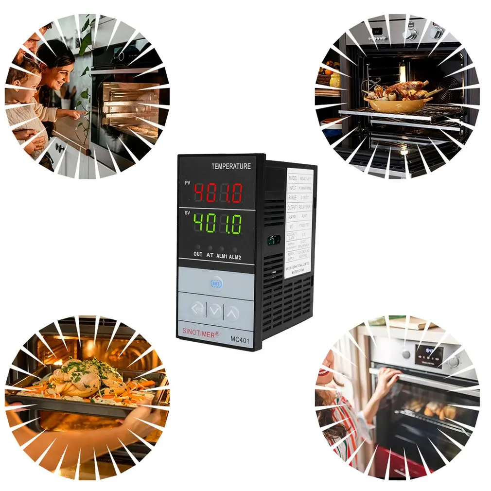 Temperature Controller Input PT100 K Thermocouple Digital PID SSR Relay Output For Heat Cool With Alarm Fahrenheit Short Shell R
Temperature Controller Input PT100 K Thermocouple Digital PID SSR Relay Output For Heat Cool With Alarm Fahrenheit Short Shell R