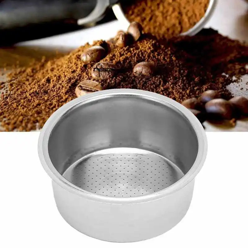 51mm Stainless Steel Coffee Filter Basket For DeLonghi EC5 EC7 EC9 Semi-Automatic Coffee Machine Accessories
51mm Stainless Steel Coffee Filter Basket For DeLonghi EC5 EC7 EC9 Semi-Automatic Coffee Machine Accessories