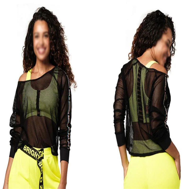 Zumba New Yoga Gymnastics Running Bodybuilding Fitness Pulley Dance Sports Mesh Long Sleeve Top
Zumba New Yoga Gymnastics Running Bodybuilding Fitness Pulley Dance Sports Mesh Long Sleeve Top