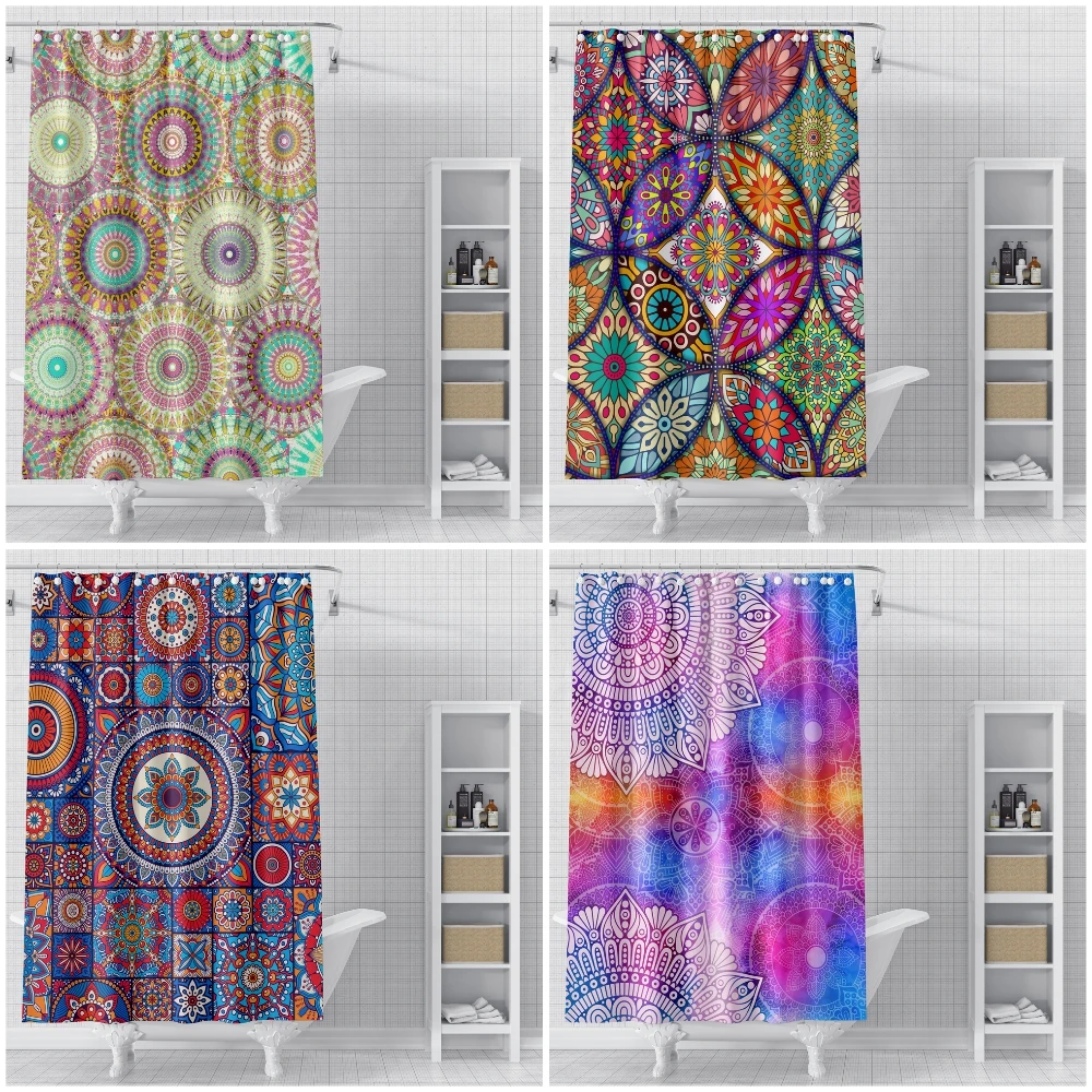 Bohemian Mandala Bathroom Shower Curtain Psychedelic Floral Bath Curtains Waterproof Polyester Fabric Home Decor
Bohemian Mandala Bathroom Shower Curtain Psychedelic Floral Bath Curtains Waterproof Polyester Fabric Home Decor