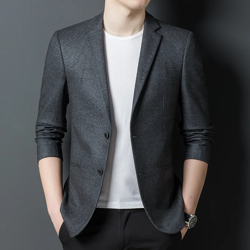 2022 Men's Autumn and Winter New Wool Double Buckle blazer Youth Plaid Stretch Non-Ironing Casual blazer
2022 Men's Autumn and Winter New Wool Double Buckle blazer Youth Plaid Stretch Non-Ironing Casual blazer