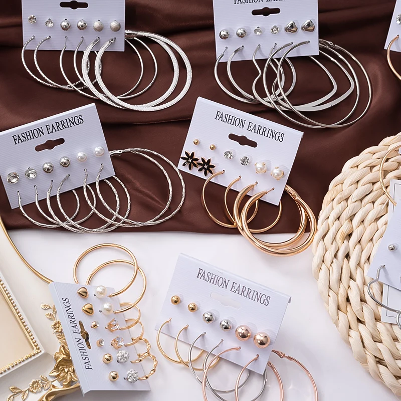 New Fashion Metal Earrings for Women Vintage Geometry Large Flower Circle Acetate Drop Earring Set 2020 Trend Female Jewelry
New Fashion Metal Earrings for Women Vintage Geometry Large Flower Circle Acetate Drop Earring Set 2020 Trend Female Jewelry