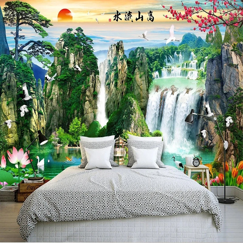 Photo Wallpaper HD Waterfall Landscape Poster 3D Wall Murals Living Room Bedroom Background Home Decor Wall Covering Wall Cloth
Photo Wallpaper HD Waterfall Landscape Poster 3D Wall Murals Living Room Bedroom Background Home Decor Wall Covering Wall Cloth