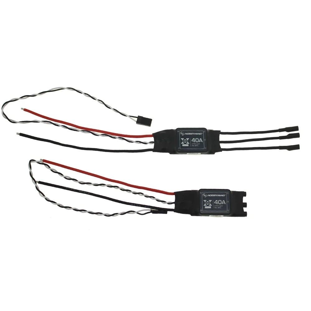 

Hobbywing XRotor 20A 40A OPTO Brushless ESC 2-6S Speed Control No BEC For RC Multirotors FPV Drone Toys DIY Parts