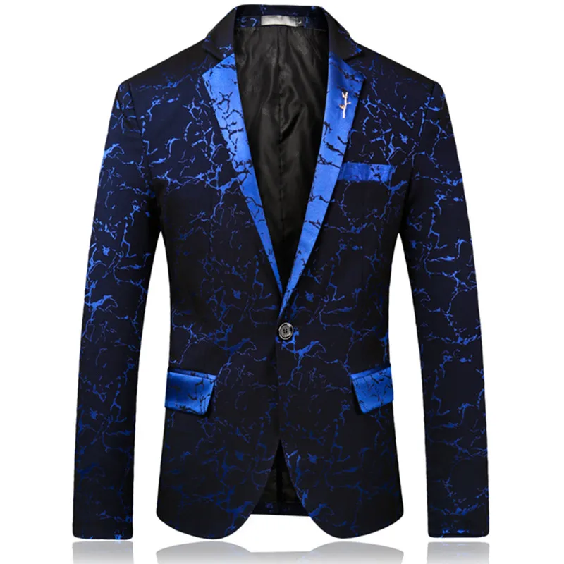 Nice Men's Blazers Spring And Autumn Vogue Gilding Print Jacket / Slim High-end Banquet Gradient Color Male Suit Coat
Nice Men's Blazers Spring And Autumn Vogue Gilding Print Jacket / Slim High-end Banquet Gradient Color Male Suit Coat
