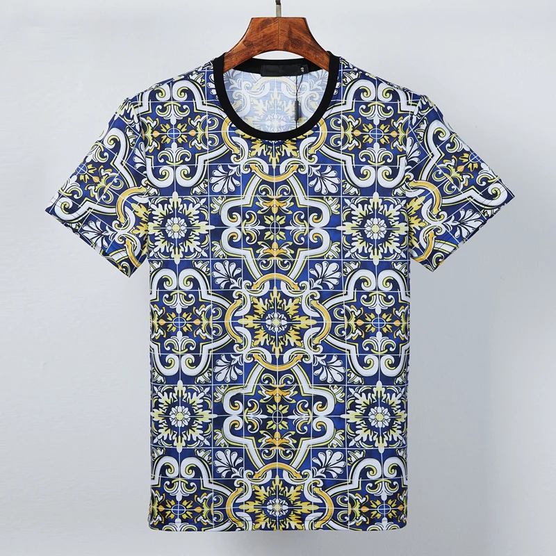 2021 new European and American men's clothes full of star print icon Youth Popular T-shirt short sleeve round neck trend cotton
2021 new European and American men's clothes full of star print icon Youth Popular T-shirt short sleeve round neck trend cotton