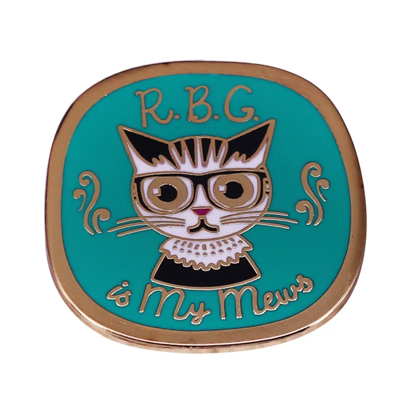Эмалированная брошь RBG, значок Рут Бадер, брошь Ginsburg is My Mews, забавная кошка, косплей, ювелирные изделия
Эмалированная брошь RBG, значок Рут Бадер, брошь Ginsburg is My Mews, забавная кошка, косплей, ювелирные изделия