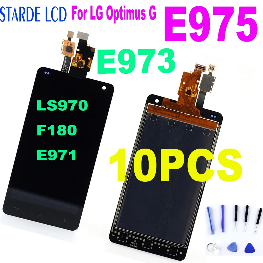 10PCS Original Replacement for LG Optimus G E975 LCD LS970 F180 E971 E973 LCD Display Touch Screen Digitizer Assembly With frame
10PCS Original Replacement for LG Optimus G E975 LCD LS970 F180 E971 E973 LCD Display Touch Screen Digitizer Assembly With frame