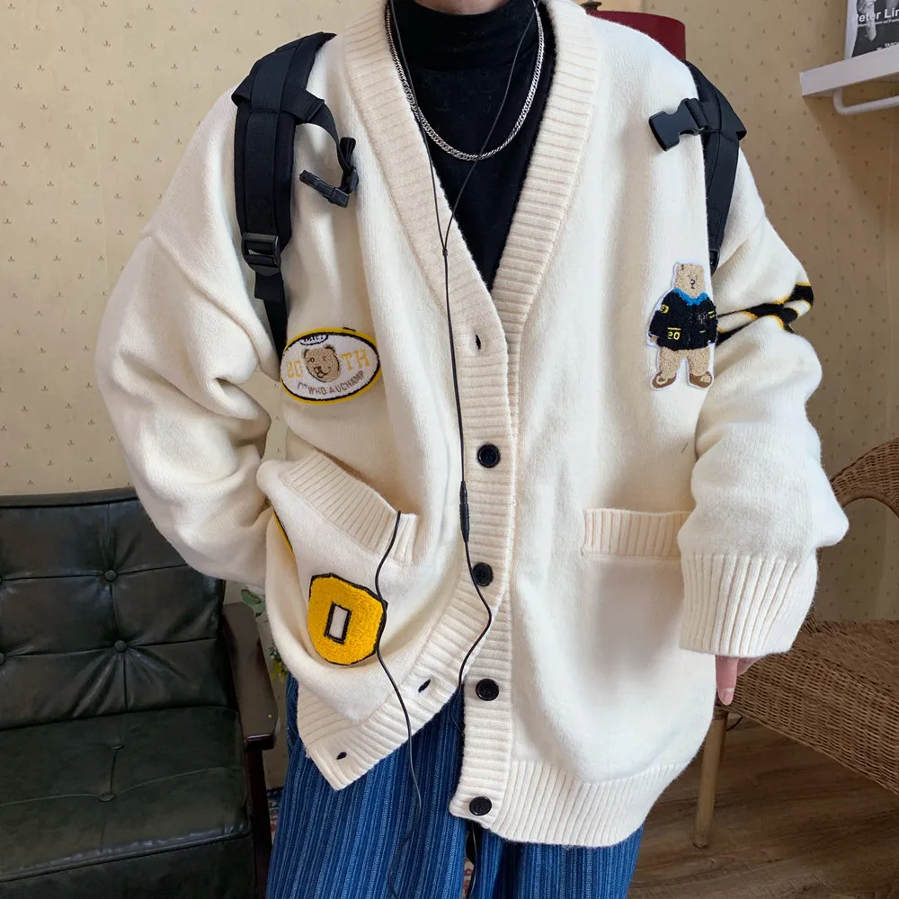 Vintage Bear Cardigan Sweatercoat Women Teen Girls V-neck Knit Buttons Sweater Shirt Jacket 2021New Japanese Preppy Style Kawaii
Vintage Bear Cardigan Sweatercoat Women Teen Girls V-neck Knit Buttons Sweater Shirt Jacket 2021New Japanese Preppy Style Kawaii