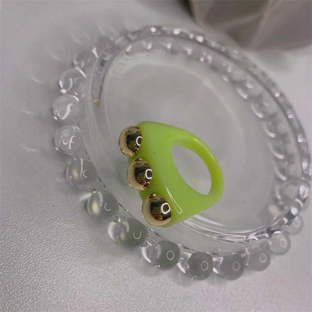 Punk Resin Acrylic Geometric Square Rings Hip Hop Rock Golden Bead Metal Ring For Women Fashion Jewelry Party Girls Gift
Punk Resin Acrylic Geometric Square Rings Hip Hop Rock Golden Bead Metal Ring For Women Fashion Jewelry Party Girls Gift