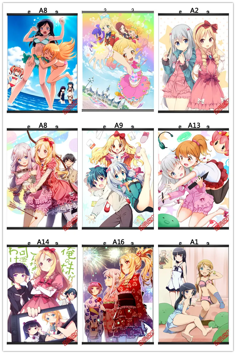 Coscase японского аниме "Eromanga-Sensei" Ямада эльф джинно Megumi Sagiri Izumi домашний декор прокрутки плакат декоративная картина
Coscase японского аниме "Eromanga-Sensei" Ямада эльф джинно Megumi Sagiri Izumi домашний декор прокрутки плакат декоративная картина