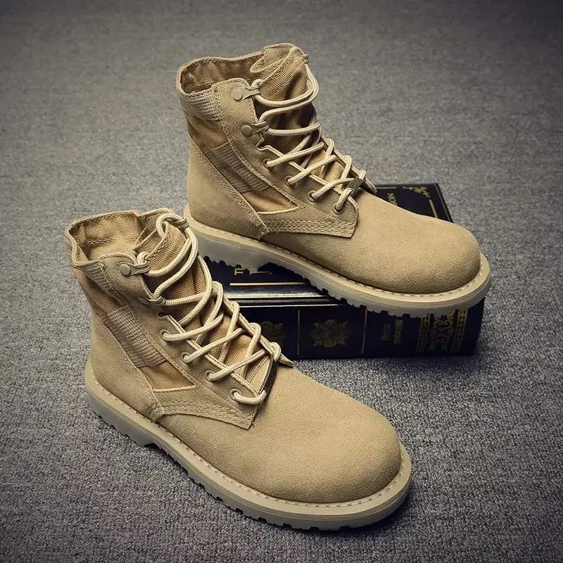Martin boots men's retro British style high-top shoes men's short boots mid-cut tooling shoes trend
Martin boots men's retro British style high-top shoes men's short boots mid-cut tooling shoes trend