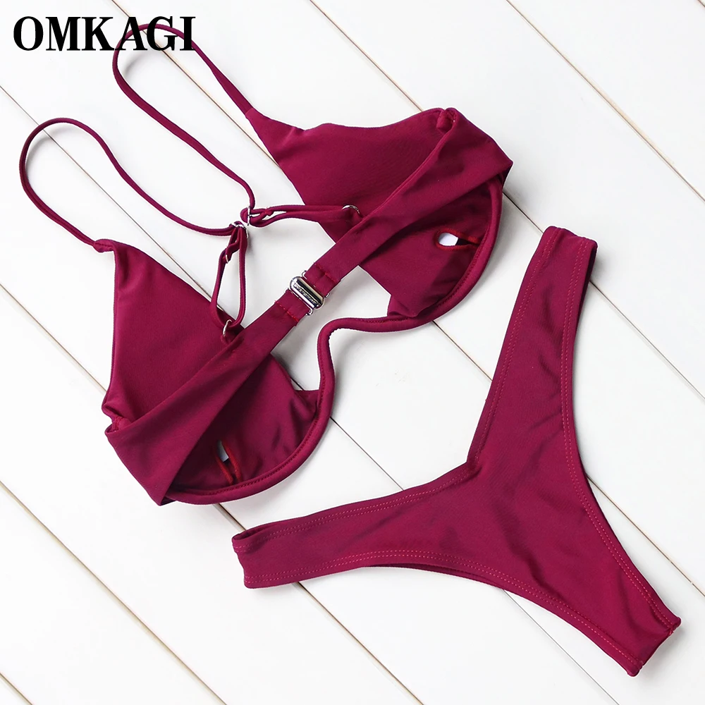 OMKAGI Brand Brazilian Bikini 2021 Swimsuit Sexy Push Up Swimming Bathing Suit Beachwear Underwire Bikinis Set Swimwear Women
OMKAGI Brand Brazilian Bikini 2021 Swimsuit Sexy Push Up Swimming Bathing Suit Beachwear Underwire Bikinis Set Swimwear Women