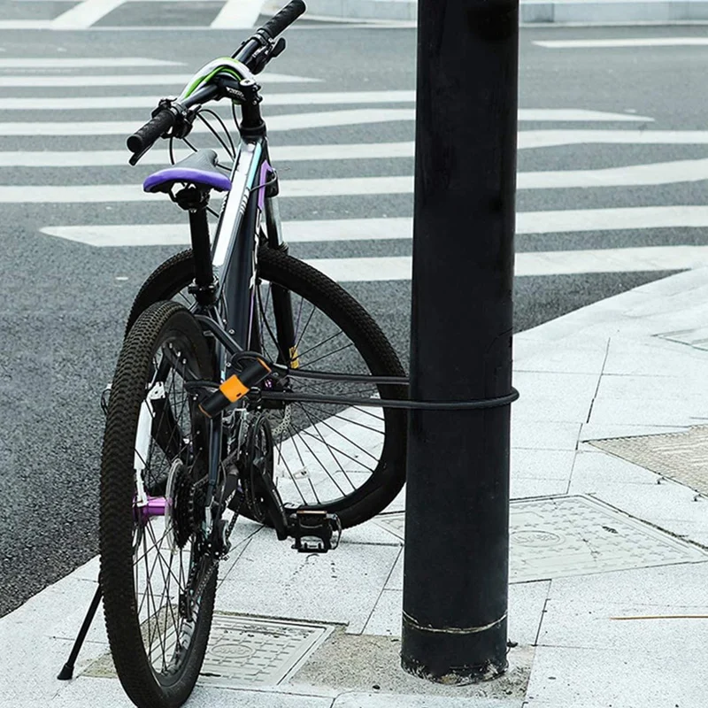 Bike U Lock with Cable Bike Lock Heavy Duty Bicycle U-Lock with Mounting Bracket for Road Bike Mountain Bike
Bike U Lock with Cable Bike Lock Heavy Duty Bicycle U-Lock with Mounting Bracket for Road Bike Mountain Bike
