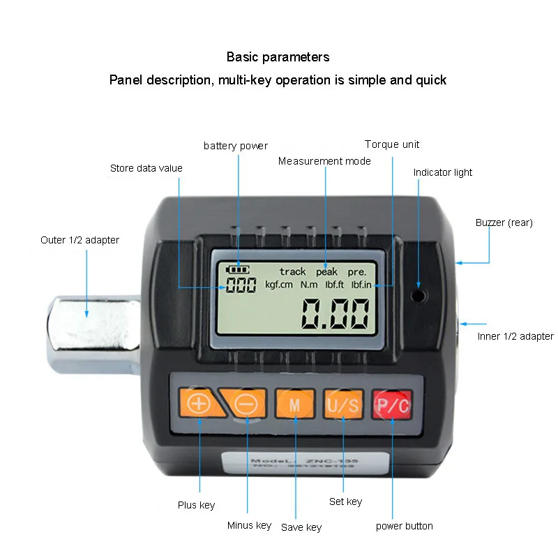 Цифровой электронный измеритель крутящего момента с трещоткой для ремонта велосипедных шин
Цифровой электронный измеритель крутящего момента с трещоткой для ремонта велосипедных шин