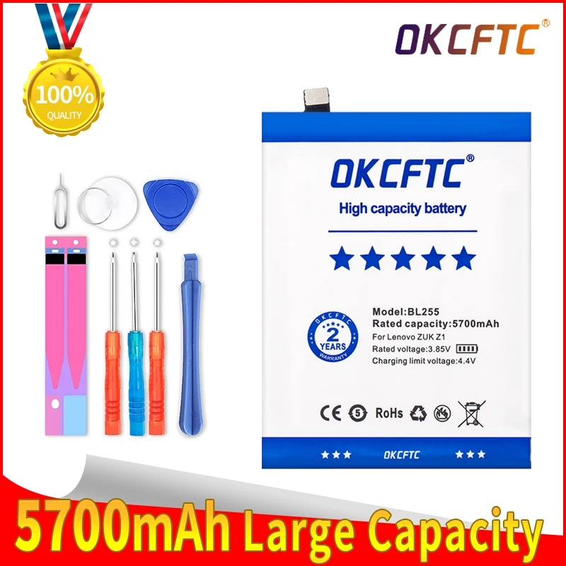 Original 5700mAh BL255 Battery For Lenovo ZUK Z1 Mobile Phone In Stock Latest Production High Quality Battery Batteries
Original 5700mAh BL255 Battery For Lenovo ZUK Z1 Mobile Phone In Stock Latest Production High Quality Battery Batteries