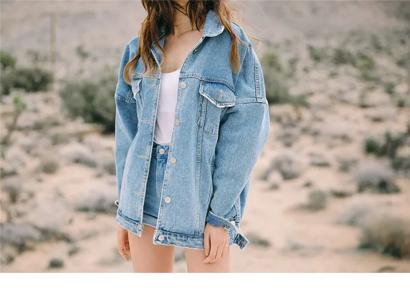 Women's Denim Jacket Autumn Women Retro Oversize Loose Button Jacket Denim Jeans Pocket Coat Jaqueta Feminina casaco feminino
Women's Denim Jacket Autumn Women Retro Oversize Loose Button Jacket Denim Jeans Pocket Coat Jaqueta Feminina casaco feminino