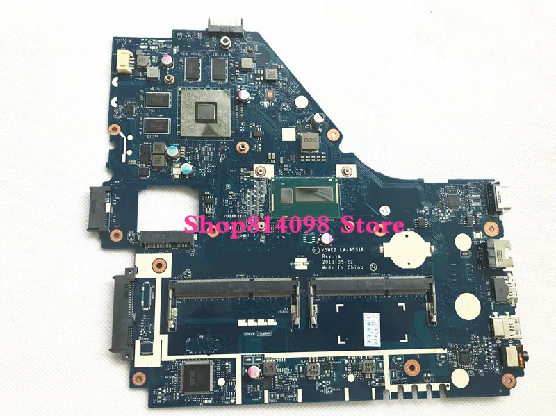 Laptop motherboard Fit For ACER Aspire E1-572 E1-572G I5-4200U CPU V5WE2 LA-9531P Mainboard test good 
Laptop motherboard Fit For ACER Aspire E1-572 E1-572G I5-4200U CPU V5WE2 LA-9531P Mainboard test good