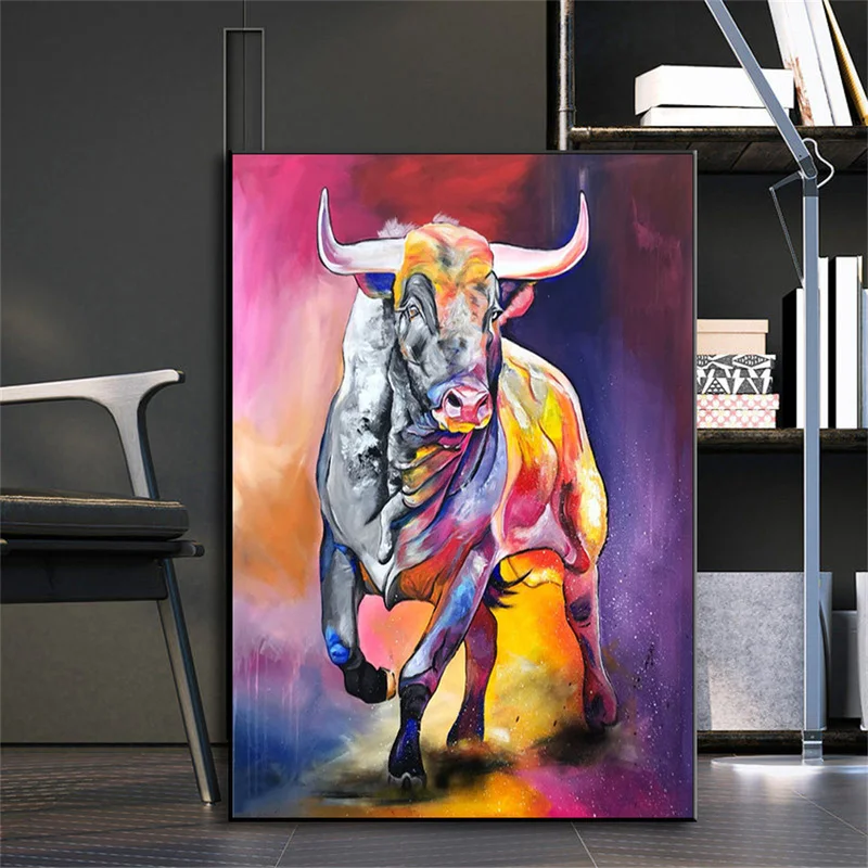 Abstract Bull Animal Posters and Prints on Canvas Painting Graffiti Street Wall Art Picture for Living Room Home Decoration
Abstract Bull Animal Posters and Prints on Canvas Painting Graffiti Street Wall Art Picture for Living Room Home Decoration