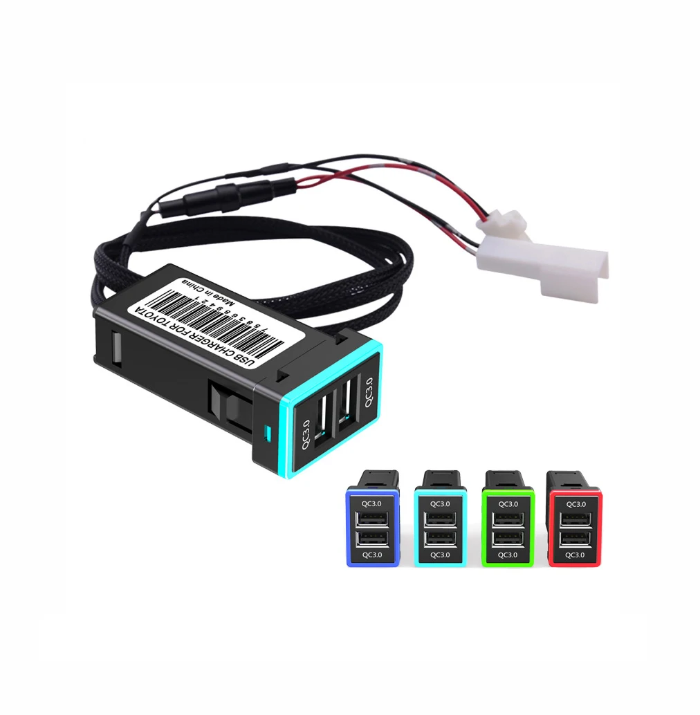 Автомобильное зарядное устройство QC3.0, быстрая зарядка, двойной USB телефон, КПК адаптер, DVR, подключи и работай, кабель для автомобилей серии ...
Автомобильное зарядное устройство QC3.0, быстрая зарядка, двойной USB телефон, КПК адаптер, DVR, подключи и работай, кабель для автомобилей серии ...