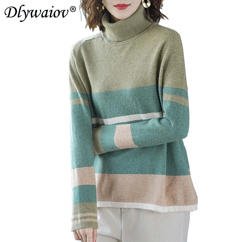 New turtleneck sweater women Korean knitted pullover sweater 2022 loose high quality sweater casual Tops Winter clothes Female
New turtleneck sweater women Korean knitted pullover sweater 2022 loose high quality sweater casual Tops Winter clothes Female